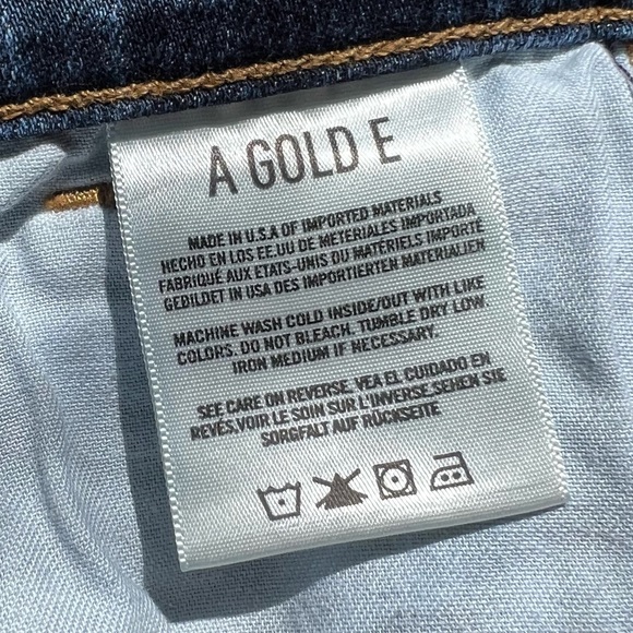 AGOLDE Valencia Blue Sophie High-Rise Distressed Skinny Ankle Denim Jeans - Picture 8 of 9